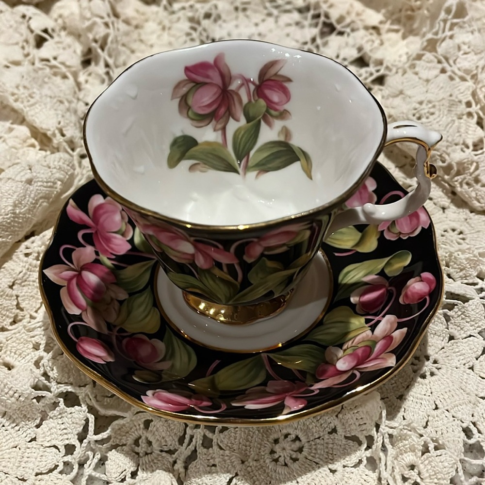 Royal Albert Provincial Flowers cup and saucer set “Pitcher Plant”